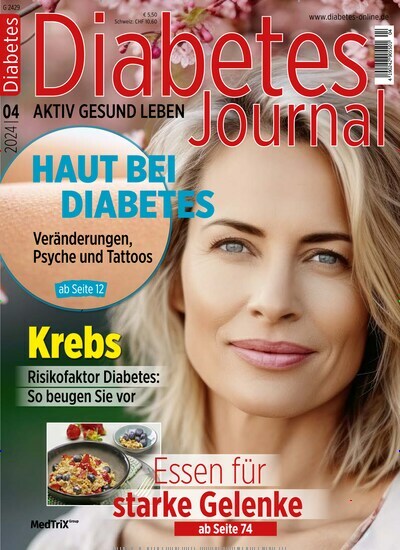 Titelbild der Ausgabe 4/2024 von Diabetes-Journal. Diese Zeitschrift und viele weitere Elternzeitschriften und Tierzeitschriften als Abo oder epaper bei United Kiosk online kaufen.