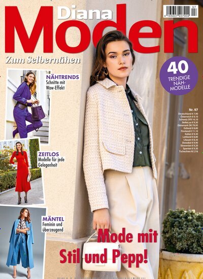 Titelbild der Ausgabe 97/2025 von Diana Moden. Diese Zeitschrift und viele weitere Modemagazine und DIY-Magazine als Abo oder epaper bei United Kiosk online kaufen.