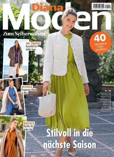 Titelbild der Ausgabe 100/2026 von Diana Moden. Diese Zeitschrift und viele weitere Modemagazine und DIY-Magazine als Abo oder epaper bei United Kiosk online kaufen.