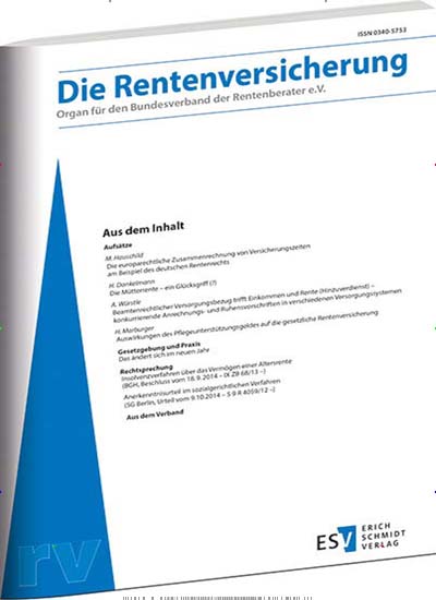 Die Rentenversicherung aktuelles Titelbild Ausgabe 2/2018 Aktuelles Titelbild von Die Rentenversicherung. Entdecken Sie jetzt die Ausgabe 2/2018. Lesen Sie gerne Businessmagazine? Dann empfehlen wir Ihnen Die Rentenversicherung als Abo oder Geschenkabo.