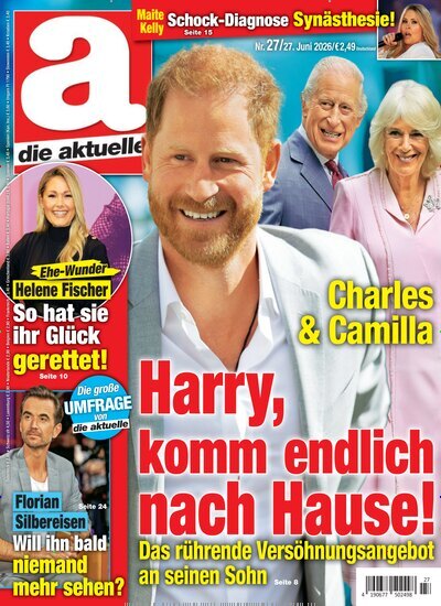 Titelbild der Ausgabe 27/2026 von die aktuelle. Diese Zeitschrift und viele weitere Frauenzeitschriften als Abo oder epaper bei United Kiosk online kaufen.