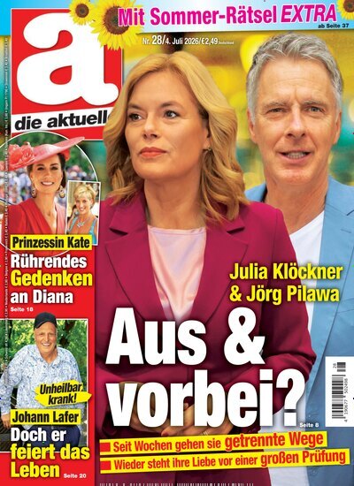 Titelbild der Ausgabe 28/2026 von die aktuelle. Diese Zeitschrift und viele weitere Frauenzeitschriften als Abo oder epaper bei United Kiosk online kaufen.