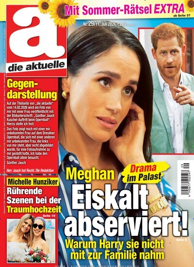 Titelbild der Ausgabe 29/2026 von die aktuelle. Diese Zeitschrift und viele weitere Frauenzeitschriften als Abo oder epaper bei United Kiosk online kaufen.
