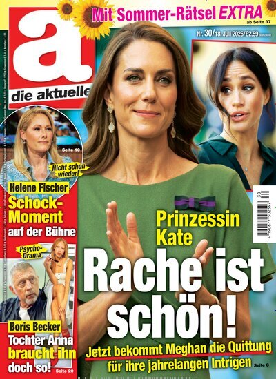Titelbild der Ausgabe 30/2026 von die aktuelle. Diese Zeitschrift und viele weitere Frauenzeitschriften als Abo oder epaper bei United Kiosk online kaufen.