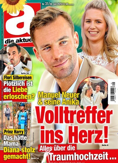 Titelbild der Ausgabe 31/2025 von die aktuelle. Diese Zeitschrift und viele weitere Frauenzeitschriften als Abo oder epaper bei United Kiosk online kaufen.