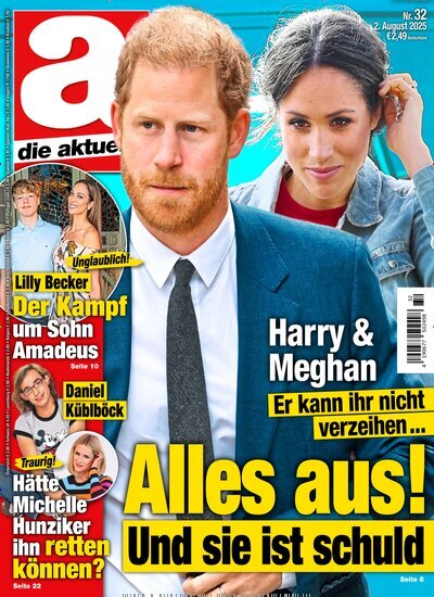 Titelbild der Ausgabe 32/2025 von die aktuelle. Diese Zeitschrift und viele weitere Frauenzeitschriften als Abo oder epaper bei United Kiosk online kaufen.