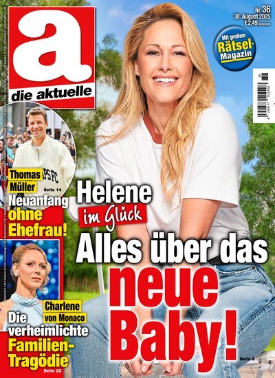 Titelbild der Ausgabe 36/2025 von die aktuelle. Diese Zeitschrift und viele weitere Frauenzeitschriften als Abo oder epaper bei United Kiosk online kaufen.
