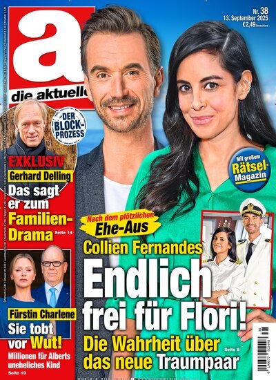Titelbild der Ausgabe 38/2025 von die aktuelle. Diese Zeitschrift und viele weitere Frauenzeitschriften als Abo oder epaper bei United Kiosk online kaufen.