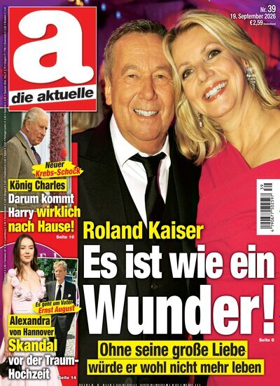 Titelbild der Ausgabe 39/2026 von die aktuelle. Diese Zeitschrift und viele weitere Frauenzeitschriften als Abo oder epaper bei United Kiosk online kaufen.