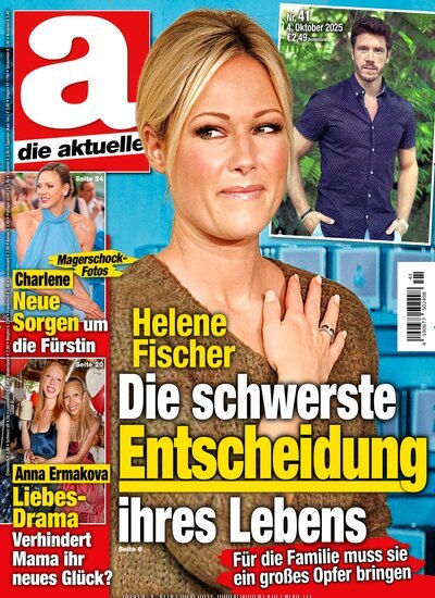 Titelbild der Ausgabe 41/2025 von die aktuelle. Diese Zeitschrift und viele weitere Frauenzeitschriften als Abo oder epaper bei United Kiosk online kaufen.