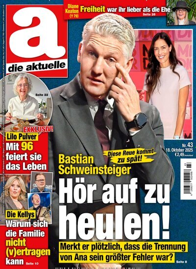 Titelbild der Ausgabe 43/2025 von die aktuelle. Diese Zeitschrift und viele weitere Frauenzeitschriften als Abo oder epaper bei United Kiosk online kaufen.