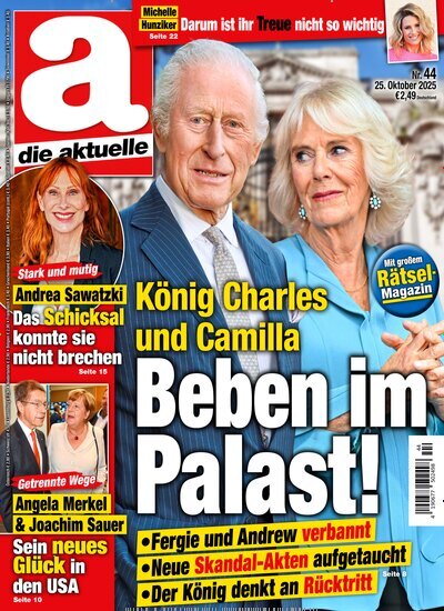 Titelbild der Ausgabe 44/2025 von die aktuelle. Diese Zeitschrift und viele weitere Frauenzeitschriften als Abo oder epaper bei United Kiosk online kaufen.