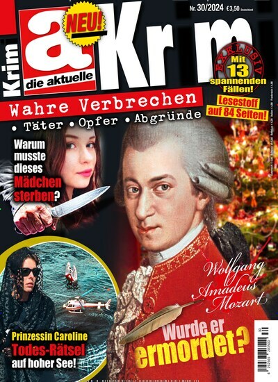 Titelbild der Ausgabe 30/2024 von die aktuelle Krimi. Diese Zeitschrift und viele weitere Frauenzeitschriften als Abo oder epaper bei United Kiosk online kaufen.