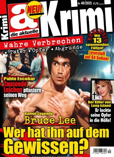 Titelbild der Ausgabe 40/2025 von die aktuelle Krimi. Diese Zeitschrift und viele weitere Reisemagazine, Freizeitmagazine und Wissensmagazine als Abo oder epaper bei United Kiosk online kaufen.