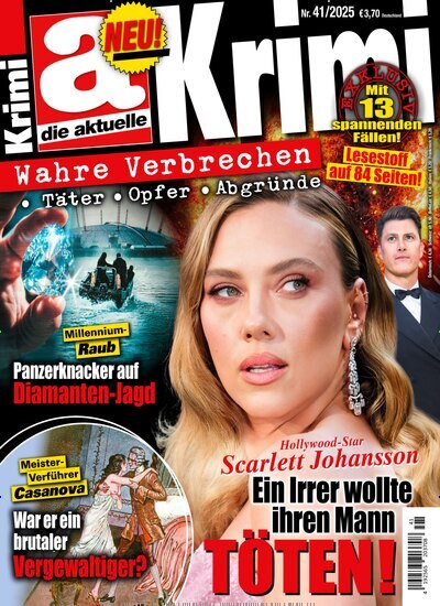 Titelbild der Ausgabe 41/2025 von die aktuelle Krimi. Diese Zeitschrift und viele weitere Reisemagazine, Freizeitmagazine und Wissensmagazine als Abo oder epaper bei United Kiosk online kaufen.