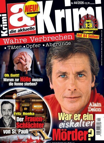 Titelbild der Ausgabe 44/2026 von die aktuelle Krimi. Diese Zeitschrift und viele weitere Reisemagazine, Freizeitmagazine und Wissensmagazine als Abo oder epaper bei United Kiosk online kaufen.