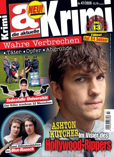 Titelbild der Ausgabe 47/2026 von die aktuelle Krimi. Diese Zeitschrift und viele weitere Reisemagazine, Freizeitmagazine und Wissensmagazine als Abo oder epaper bei United Kiosk online kaufen.