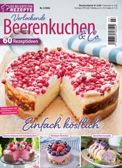 Titelbild der Ausgabe 3/2026 von Die beliebtesten Rezepte. Diese Zeitschrift und viele weitere Kochzeitschriften und Backzeitschriften als Abo oder epaper bei United Kiosk online kaufen.