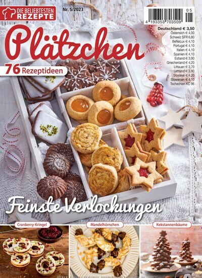 Titelbild der Ausgabe 5/2023 von Die beliebtesten Rezepte. Diese Zeitschrift und viele weitere Kochzeitschriften und Backzeitschriften als Abo oder epaper bei United Kiosk online kaufen.