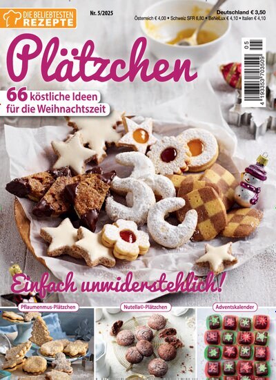 Titelbild der Ausgabe 5/2025 von Die beliebtesten Rezepte. Diese Zeitschrift und viele weitere Kochzeitschriften und Backzeitschriften als Abo oder epaper bei United Kiosk online kaufen.