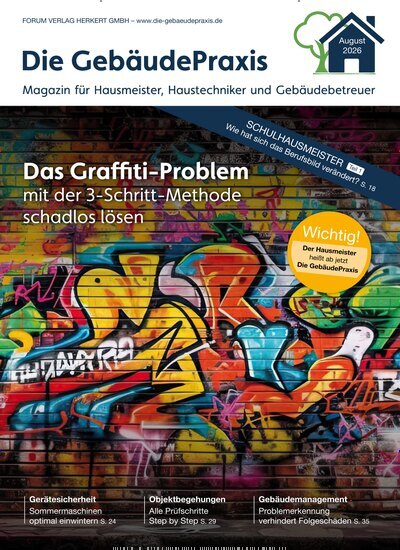 Titelbild der Ausgabe 3/2026 von Die GebäudePraxis. Diese Zeitschrift und viele weitere Businessmagazine als Abo oder epaper bei United Kiosk online kaufen.