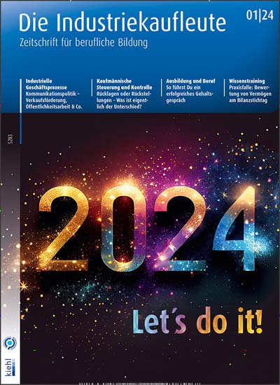 Titelbild der Ausgabe 1/2024 von Die Industriekaufleute. Diese Zeitschrift und viele weitere Industriemagazine und Handwerkmagazine als Abo oder epaper bei United Kiosk online kaufen.