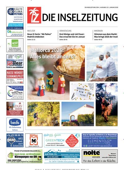 Titelbild der Ausgabe 152/2026 von Die Inselzeitung Mallorca. Diese Zeitschrift und viele weitere Zeitungsabos als Abo oder epaper bei United Kiosk online kaufen.