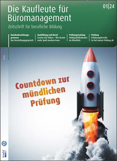 Titelbild der Ausgabe 1/2024 von Die Kaufleute für Büromanagement. Diese Zeitschrift und viele weitere Businessmagazine als Abo oder epaper bei United Kiosk online kaufen.