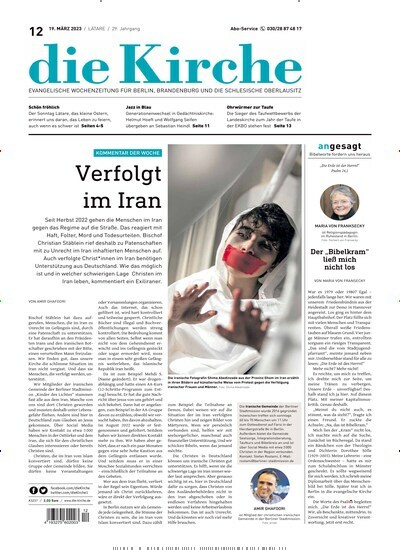 Titelbild der Ausgabe 12/2023 von Die Kirche. Diese Zeitschrift und viele weitere Kunstmagazine und Kulturmagazine als Abo oder epaper bei United Kiosk online kaufen.