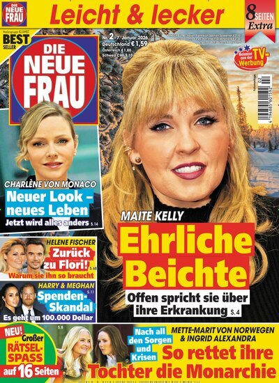 Titelbild der Ausgabe 2/2026 von Die neue Frau. Diese Zeitschrift und viele weitere Frauenzeitschriften als Abo oder epaper bei United Kiosk online kaufen.