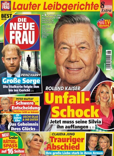 Titelbild der Ausgabe 6/2026 von Die neue Frau. Diese Zeitschrift und viele weitere Frauenzeitschriften als Abo oder epaper bei United Kiosk online kaufen.
