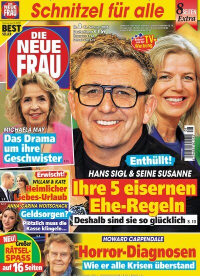 Titelbild der Ausgabe 8/2026 von Die neue Frau. Diese Zeitschrift und viele weitere Frauenzeitschriften als Abo oder epaper bei United Kiosk online kaufen.