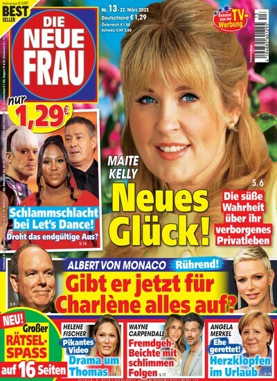 Titelbild der Ausgabe 13/2023 von Die neue Frau. Diese Zeitschrift und viele weitere Frauenzeitschriften als Abo oder epaper bei United Kiosk online kaufen.