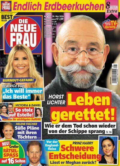 Titelbild der Ausgabe 21/2026 von Die neue Frau. Diese Zeitschrift und viele weitere Frauenzeitschriften als Abo oder epaper bei United Kiosk online kaufen.