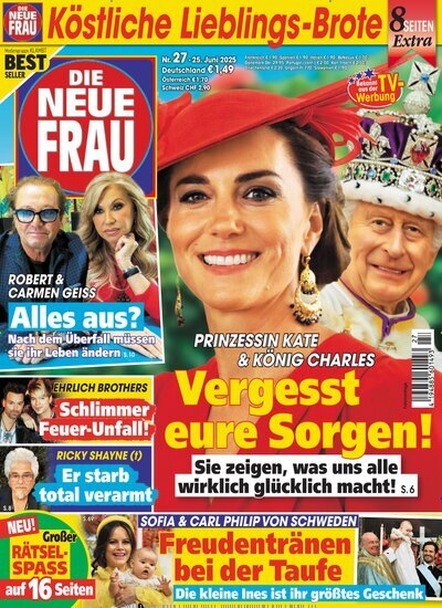 Titelbild der Ausgabe 27/2025 von Die neue Frau. Diese Zeitschrift und viele weitere Frauenzeitschriften als Abo oder epaper bei United Kiosk online kaufen.