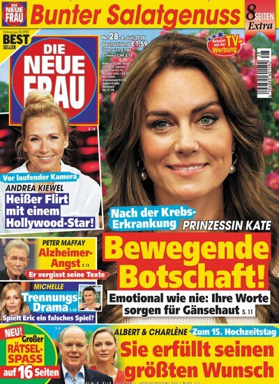 Titelbild der Ausgabe 28/2026 von Die neue Frau. Diese Zeitschrift und viele weitere Frauenzeitschriften als Abo oder epaper bei United Kiosk online kaufen.