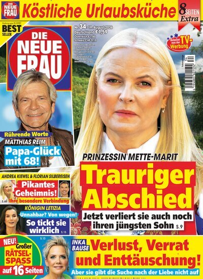 Titelbild der Ausgabe 34/2026 von Die neue Frau. Diese Zeitschrift und viele weitere Frauenzeitschriften als Abo oder epaper bei United Kiosk online kaufen.