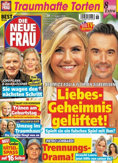 Titelbild der Ausgabe 36/2025 von Die neue Frau. Diese Zeitschrift und viele weitere Frauenzeitschriften als Abo oder epaper bei United Kiosk online kaufen.