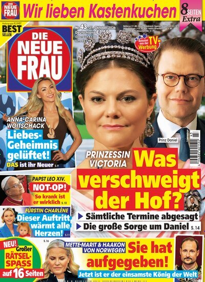 Titelbild der Ausgabe 43/2026 von Die neue Frau. Diese Zeitschrift und viele weitere Frauenzeitschriften als Abo oder epaper bei United Kiosk online kaufen.