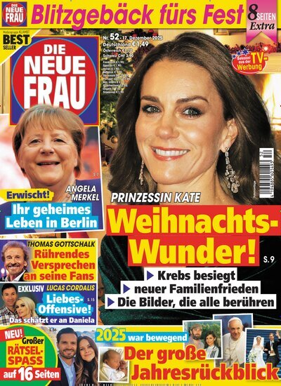 Titelbild der Ausgabe 52/2025 von Die neue Frau. Diese Zeitschrift und viele weitere Frauenzeitschriften als Abo oder epaper bei United Kiosk online kaufen.