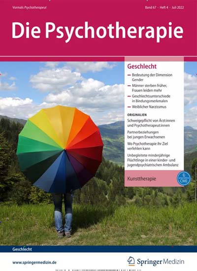 Titelbild der Ausgabe 1/2023 von Die Psychotherapie. Diese Zeitschrift und viele weitere Pflegezeitschriften und medizinische Fachzeitschriften als Abo oder epaper bei United Kiosk online kaufen.