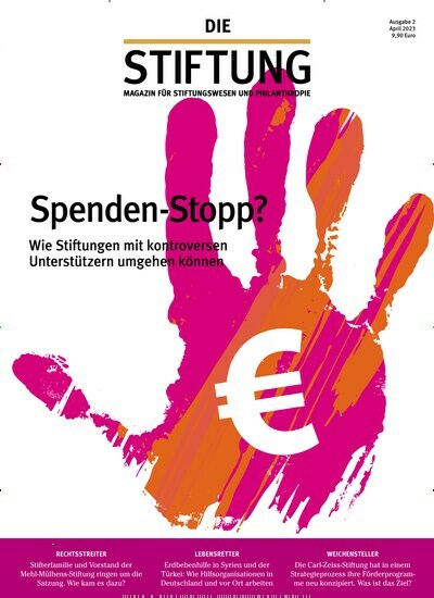 Titelbild der Ausgabe 2/2023 von DIE STIFTUNG. Diese Zeitschrift und viele weitere Businessmagazine als Abo oder epaper bei United Kiosk online kaufen.