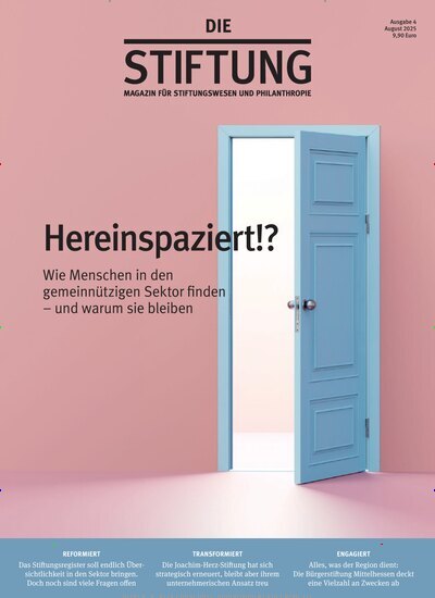 Titelbild der Ausgabe 4/2025 von DIE STIFTUNG. Diese Zeitschrift und viele weitere Businessmagazine als Abo oder epaper bei United Kiosk online kaufen.