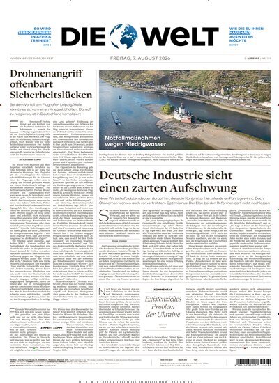 Titelbild der Ausgabe 151/2026 von Die Welt. Diese Zeitschrift und viele weitere Zeitungsabos als Abo oder epaper bei United Kiosk online kaufen.