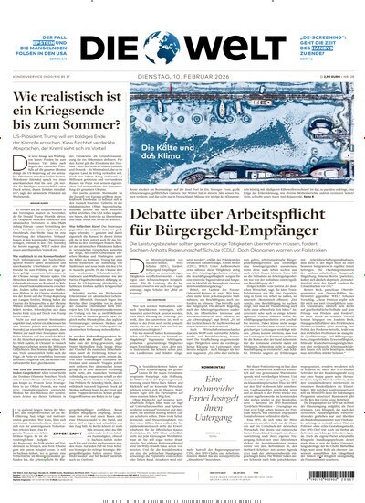 Titelbild der Ausgabe 28/2026 von Die Welt Gesamtausgabe. Diese Zeitschrift und viele weitere Zeitungsabos als Abo oder epaper bei United Kiosk online kaufen.