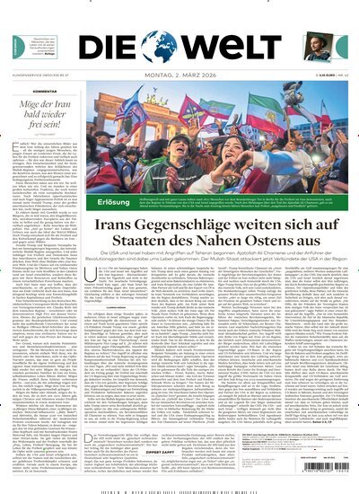 Titelbild der Ausgabe 42/2026 von Die Welt Gesamtausgabe. Diese Zeitschrift und viele weitere Zeitungsabos als Abo oder epaper bei United Kiosk online kaufen.