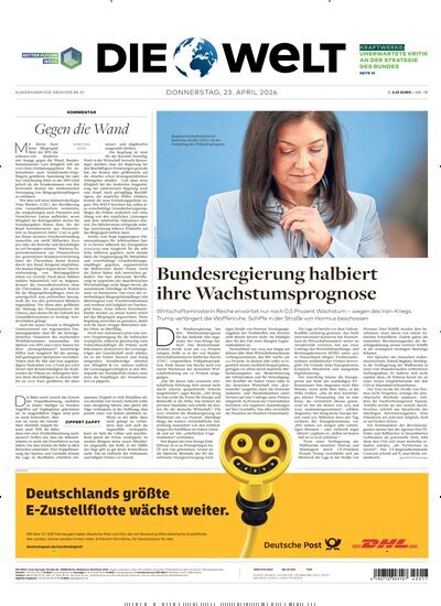 Titelbild der Ausgabe 78/2026 von Die Welt Gesamtausgabe. Diese Zeitschrift und viele weitere Zeitungsabos als Abo oder epaper bei United Kiosk online kaufen.