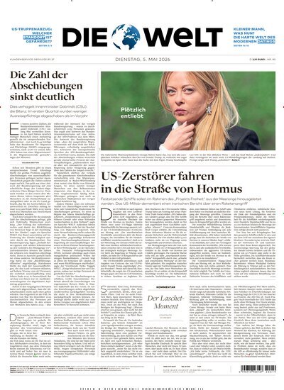 Titelbild der Ausgabe 85/2026 von Die Welt Gesamtausgabe. Diese Zeitschrift und viele weitere Zeitungsabos als Abo oder epaper bei United Kiosk online kaufen.