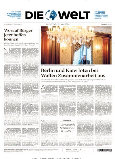 Titelbild der Ausgabe 90/2026 von Die Welt Gesamtausgabe. Diese Zeitschrift und viele weitere Zeitungsabos als Abo oder epaper bei United Kiosk online kaufen.