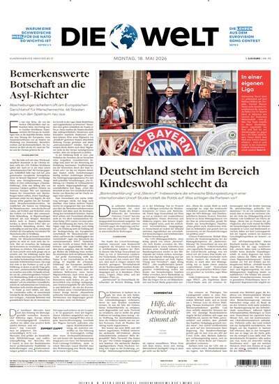 Titelbild der Ausgabe 93/2026 von Die Welt Gesamtausgabe. Diese Zeitschrift und viele weitere Zeitungsabos als Abo oder epaper bei United Kiosk online kaufen.